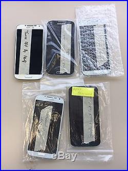 Lot of 5 Samsung Galaxy S4 SGH-I337 FOR PARTS AS IS