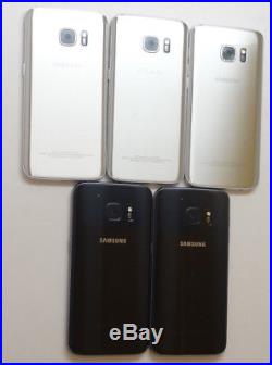 Lot of 5 Samsung Galaxy S7 SM-G930F 32GB Claro Smartphones AS-IS GSM
