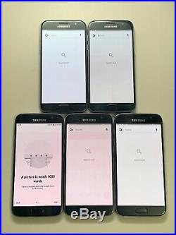 Lot of 5 Samsung Galaxy S7 SM-G930P Sprint Smartphones (Burn marks)