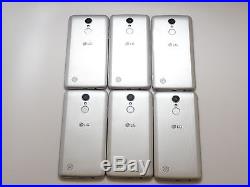 Lot of 6 LG Aristo M210 16GB Silver T-Mobile Smartphones AS-IS GSM