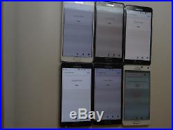 Lot of 6 Samsung Galaxy Note 4 Smartphones 5 GSM Unlocked & 1 T-Mobile AS-IS GSM