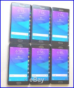Lot of 6 Samsung Galaxy Note Edge SM-N915T T-Mobile Unlocked Smartphones AS-IS