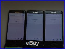 Lot of 6 Samsung Galaxy Note Edge Smartphones 5 T-Mobile Unlocked AS-IS GSM