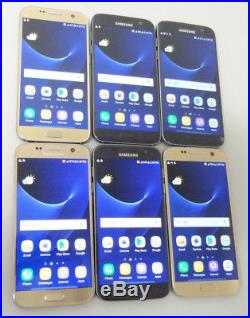 Lot of 6 Samsung Galaxy S7 SM-G930T 32GB T-Mobile Smartphones AS-IS GSM