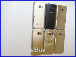 Lot of 6 Samsung Galaxy S7 SM-G930T T-Mobile Smartphones AS-IS GSM
