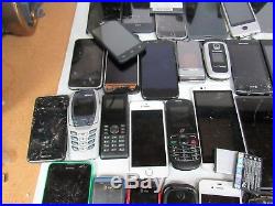 Lot of 70 Cell Phones Parts Repair Fast Shipping Apple LG Motorola Samsung 4196k