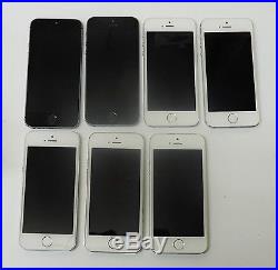 Lot of 7 Apple iPhone 5S BLACKLISTED Work Flawlessly Tmobile Sprint AT&T Verizon