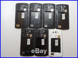Lot of 7 LG G3 AT&T D850 Smartphones 6 Power On AS-IS GSM