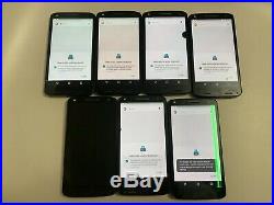 Lot of 7 Motorola Turbo 2 XT1585 Verizon GSM Unlocked Smartphones Parts & Repair