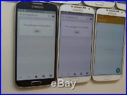 Lot of 7 Samsung Galaxy S4 SCH-I545 16GB Verizon Unlocked Smartphones AS-IS GSM