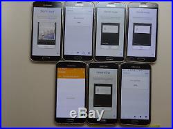 Lot of 7 Samsung Galaxy S5 SM-G900P Sprint Smartphones AS-IS CDMA Burn Marks