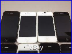 Lot of 8 Apple iPHone 4/4s A1332 A1349 A1387 Tested Working PH554