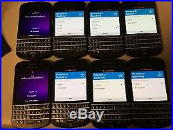Lot of 8 Blackberry Q10 AT&T