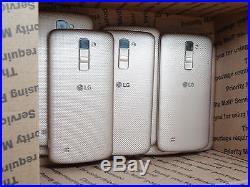 Lot of 8 LG K10 K428 T-Mobile Gold Smartphones All Power On Good LCD AS-IS GSM