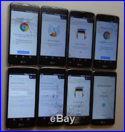 Lot of 8 LG Phoenix 2 K371 AT&T 16GB Smartphones AS-IS GSM