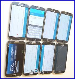 Lot of 8 Samsung Galaxy S4 SGH-I337 AT&T Smartphones All Good LCD AS-IS GSM