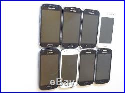 Lot of 8 Samsung Smartphones 7 Galaxy Ace 2 X & 1 Galaxy Ace 2 AS-IS GSM