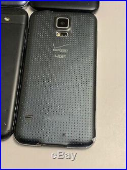 Lot of 8 Samsung Verizon & GSM Unlocked Smartphones (mixed models) Cracked