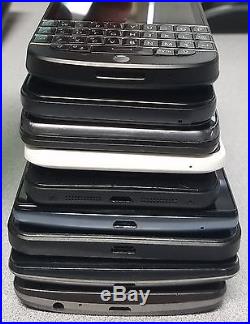 Lot of 9 AT&T Smartphones! LG, HTC, Microsoft, Blackberry, etc. Read Below