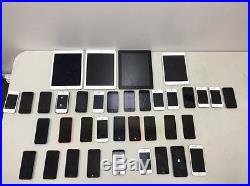 Lot of Apple Devices (iPads, iPhones, iPods) BROKEN/FOR PARTS AS IS NO RETURN