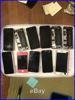 Lot of Apple Iphones for Parts or Repair Plus iPads And Samsung Device Broke