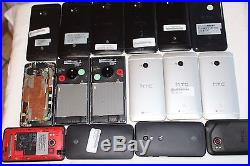 Lot of Untested Cell Phones HTC Black White Salvage Various Models