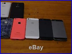 Lot of damaged iPhones & Android Phones AS IS (12 phones total)