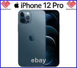 NEW Apple iPhone 12 Pro 128GB Pacific Blue Unlocked Verizon AT&T T-Mobile