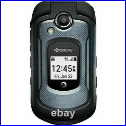 NEW Kyocera DuraXE E4710 Black (AT&T) 4G LTE GSM PTT Rugged Flip Cell Phone