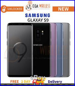 NEW Samsung GALAXY S9 64GB (SM-G960U1, Factory Unlocked GSM+CDMA) All colors