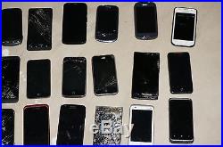 Nonworking 32 Phone Smartphone Lot Motorola Samsung LG Apple Etc For Parts AS