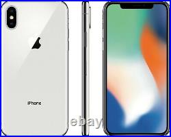 Open Box Apple iPhone X Silver A1865 AT&T T-Mobile Sprint Verizon Unlocked