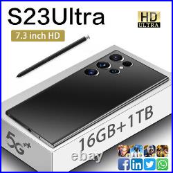 S23 Ultra Smartphone 7.3 16GB+1T 5G Unlocked Android 13 Mobile Phones 6800mAh