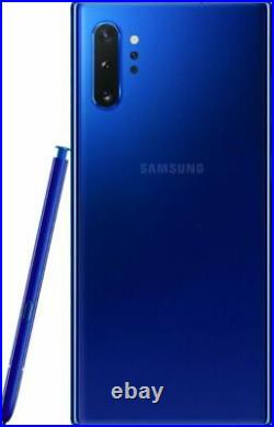 SR Samsung Galaxy Note 10+ Plus (SM-N975U) 256GB Aura Blue GSM+CDMA Unlocked