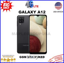 Samsung Galaxy A12 32GB (GSM Unlocked) 3GB RAM Single Sim 6.5 Display Black