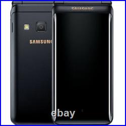 Samsung Galaxy Folder 2 G1650 3.8 Black 16GB Dual Sim Android Phone By FedEx