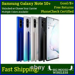 Samsung Galaxy Note 10+ Plus Unlocked N975U 256GB Good