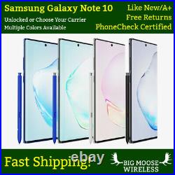 Samsung Galaxy Note 10 Unlocked N970U 256GB Excellent