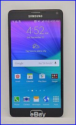 Samsung Galaxy Note 4 SM-N910A 32GB Black UNLOCKED GSM AT&T TMOBILE METRO PCS