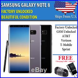 Samsung Galaxy Note 8 64GB- UNLOCKED (CDMA + GSM) Verizon AT&T T-Mobile Sprint