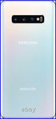 Samsung Galaxy S10+ Plus 128GB Prism White Fully Unlocked Smartphone