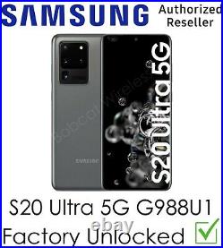 Samsung Galaxy S20 Ultra 5G G988U1 AT&T T-Mobile Sprint Verizon Factory Unlocked