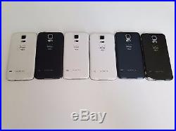 Samsung Galaxy S5 Lot of 6 Smartphones G900V Clean ESN's, GSM Unlocked READ
