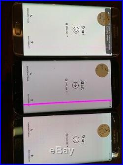 Samsung Galaxy S7 Edge (Sprint) SM-G925P, 4 Units, Returns, Clean IEMI, Power On
