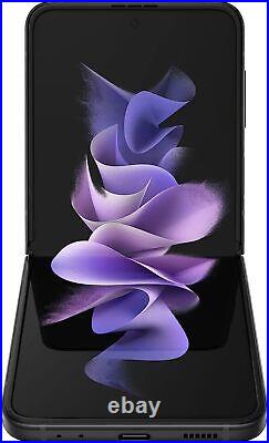 Samsung Galaxy Z Flip 3 5G SM-F711U T-Mobile Only 256GB Phantom Black Good