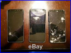 Samsung galaxy AT&T S8 Active PARTS ONLY/NOT WORKING lot of 3