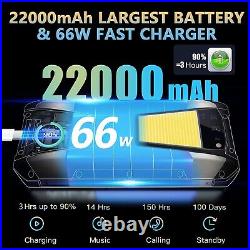 Unihertz Tank 12GB+256GB Large Battery Rugged Smartphone 22000 mAh 108MP Android