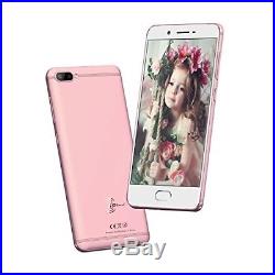 Unlocked Android 7.0 Cell Phone Smart 3000+ Battery HD Camera Rose Gold 5 inches