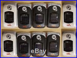 WHOLESALE LOT 10X UNLOCKED SONY ERICSSON W300i GSM CELL PHONES FIDO ROGERS CHATR