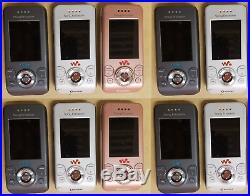 WHOLESALE LOT 10 SONY ERICSSON W580i GSM CELL PHONES UNLOCKED FIDO ROGERS CHATR+